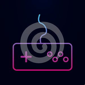 Game controller line nolan icon. Simple thin line, outline vector of web icons for ui and ux, website or mobile application