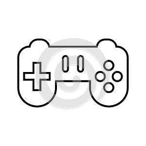 Game, controller, PlayStation line icon. Outline vector