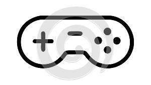 Game controller with plus sign, for add game or multiplayer, vector design Generative AI