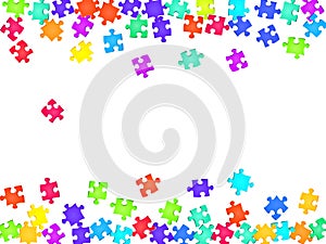 Game conundrum jigsaw puzzle rainbow colors