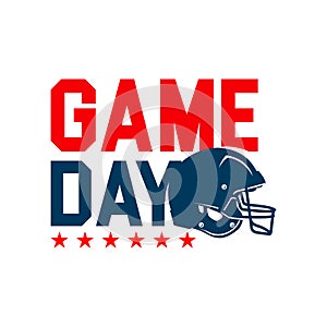 Game Day. American football playoff. Football Party in United States. Final game of regular season. Professional team championship