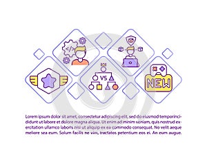 Game designer concept icon with text