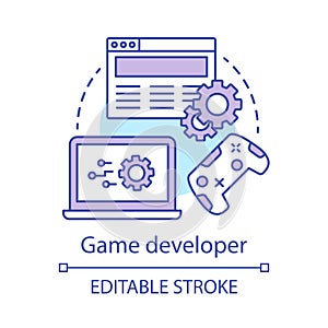 Game developer concept icon