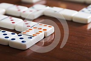 Game of Dominoes Board with Nobody