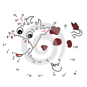 The game of the dots, the cow