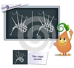 Game find 9 differences dawdling