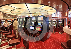 Game hall in Superfast ship