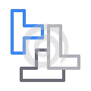 Game vector color line icon