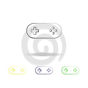 game joystick multicolored icons. Element of electrical devices multicolored icons. Signs, symbols collection icon can be used for