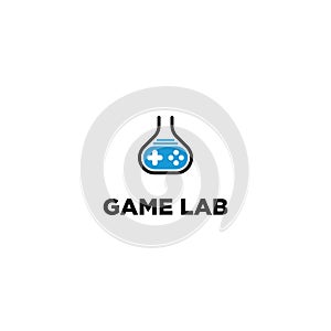 Game Lab Logo Template Vector