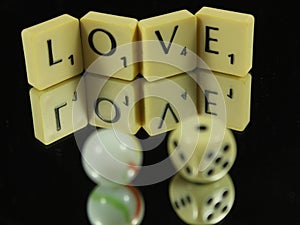 Game letters words love Spain plastic forms Form Fun photo