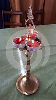 A Game of Light and Shadow II: Sri Lankan New Year Lamp Lighting photo