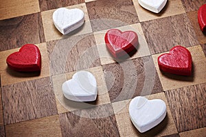 Game Love Heart Checkers
