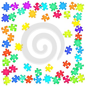 Game mind-breaker jigsaw puzzle rainbow colors