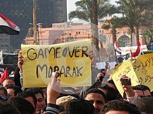 Tahrir Square cemonstrators