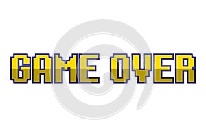 game over pixel background