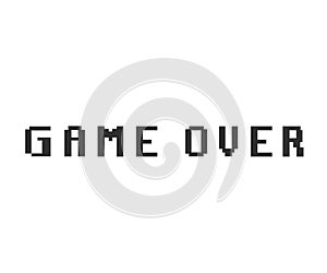 Game over pixel icon