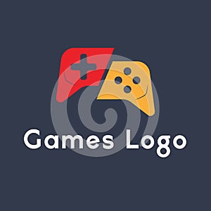 Game-pad Controller Games Logo Design Vector