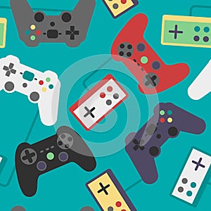 Game Pad Seamless Pattern