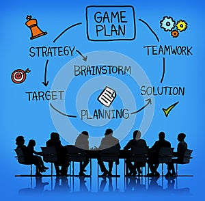 Game Plan Strategy Planning Tactic Target Concept