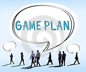 Game Plan Strategy Tactic Planning Vision Concept