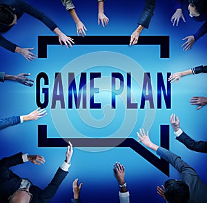 Game Plan Strategy Tactic Planning Vision Concept