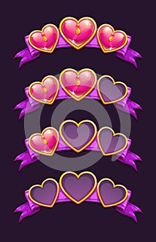 Game ranking icons. photo