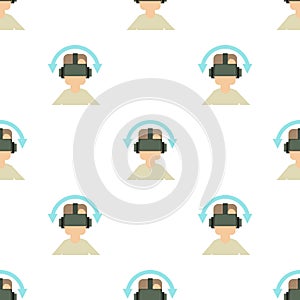 Game reality glasses pattern seamless vector