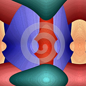 Game of shapes series. Abstract Modern Art background. Arrangement of vibrant painted abstract shapes on the subject of creativity