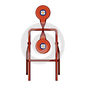 game shooting target cartoon vector illustration