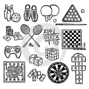 Game sketch icons
