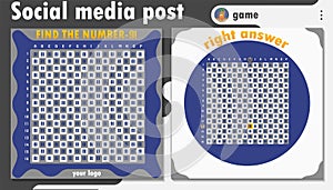 Game social media post template