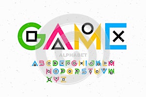 Game style font