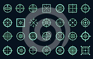 Game target cross icons