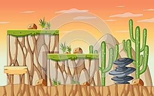 A Game Template Desert Scene