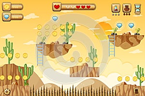 A Game Template Desert Scene