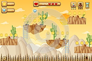 A Game Template Desert Scene
