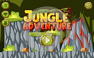 A Game Template Jungle Scene