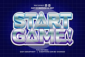 Start Game Editable Text Effect