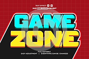 Game Zone Text Effect