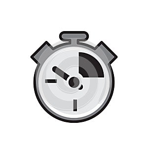 Game time icon on white background for graphic and web design, Modern simple vector sign. Internet concept. Trendy symbol for