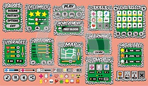 Game user interface 2 Interface game design resource bar and resource icons for games