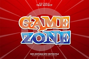 Game Zone Text Effect, Editable Text Effect