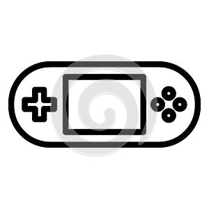 Gameboy Isolated Vector Icon fully editable