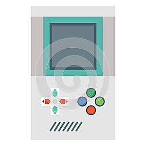 Gameboy Isolated Vector Illustration Icon editable