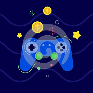 Gamefi concept. Blockchain game