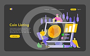 GameFi. Flat Vector Illustration