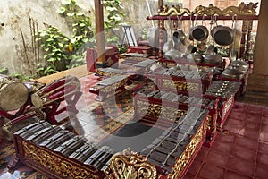 Gamelan music instuments