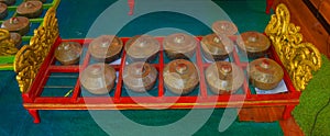 Gamelan is a traditional musical instrument from West Java, Indonesia