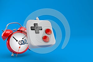 Gamepad with alarm clock